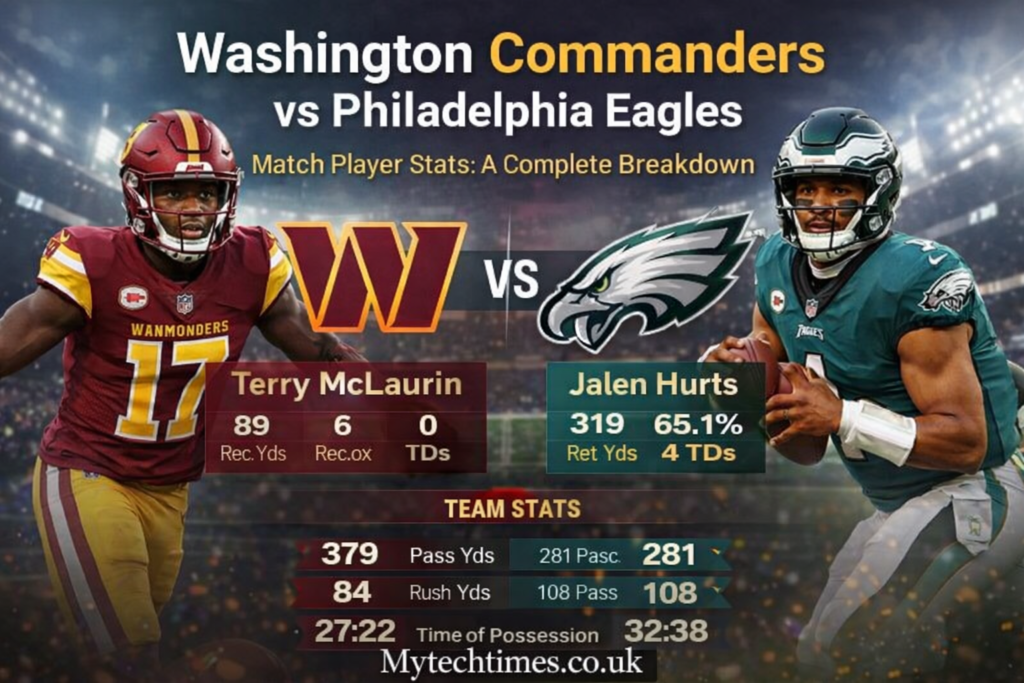 Washington Commanders vs Philadelphia Eagles Match Player Stats: A Complete Breakdown